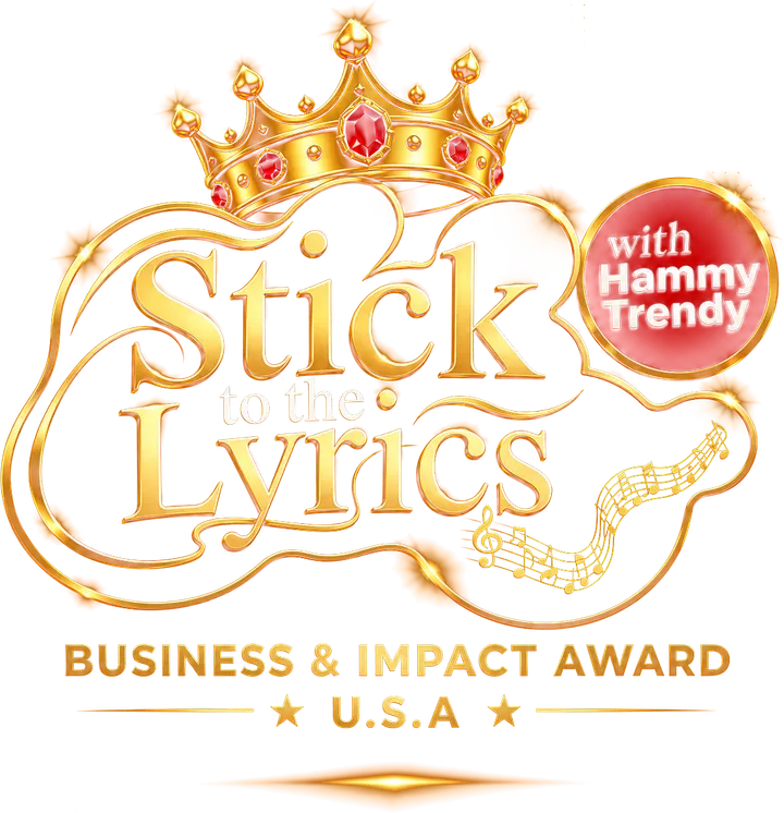 Stick to the Lyrics Business & Impact Awards USA with Hammy Trendy logo